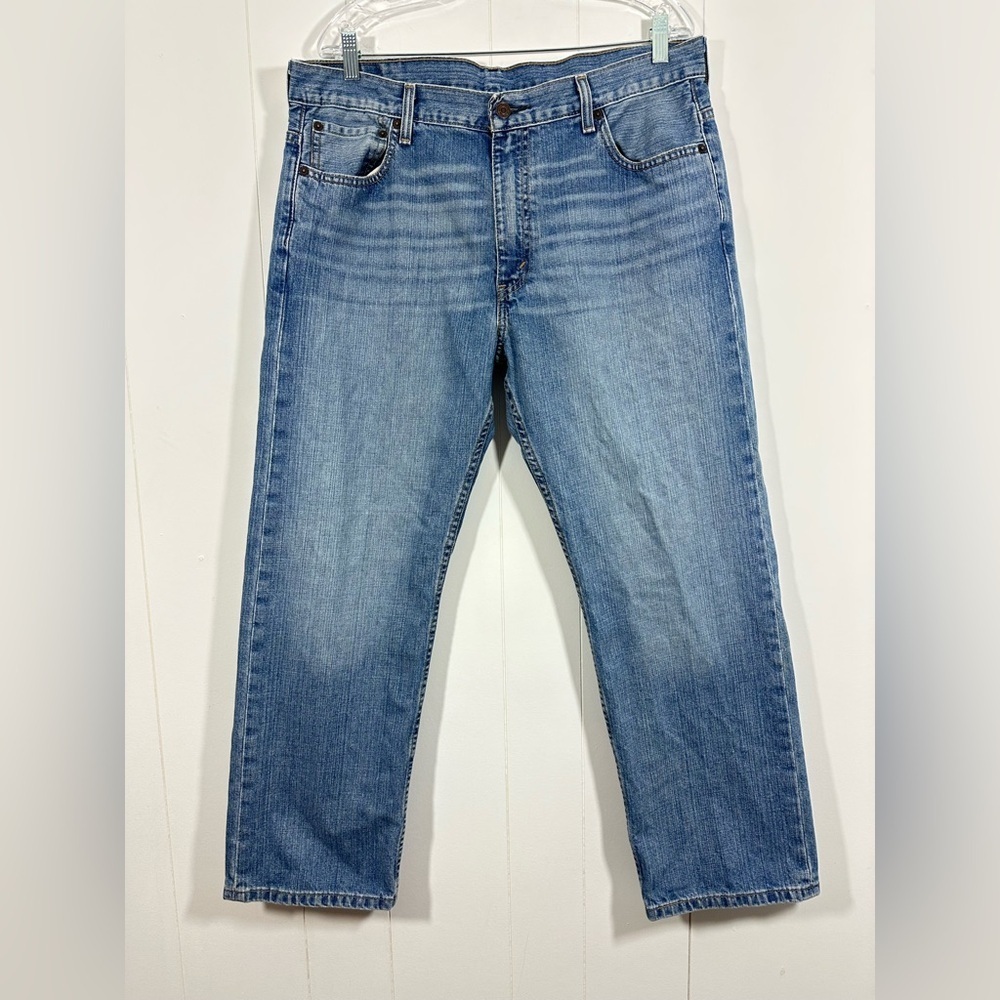 Levis Mens 569 Blue Denim Straight Leg Jeans Size 36x30